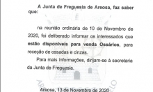 Venda de Ossários no Cemitério